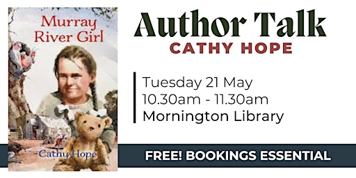 Hauptbild für Author Talk: Take a trip down Memory Lane: Cathy Hope - Mornington Library