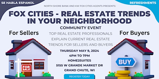 Imagem principal de COMMUNITY EVENT - REAL ESTATE MARKET TRENDS - FOX CITIES