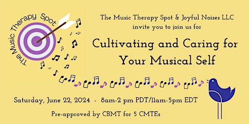 Imagem principal do evento Cultivating and Caring for Your Musical Self