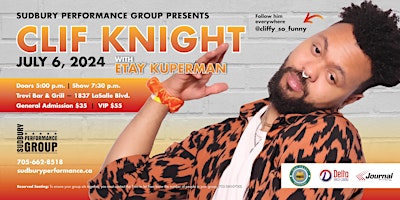 Primaire afbeelding van Saturday Night  Stand Up Comedy with Clif Knight.