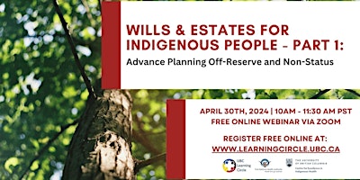 Hauptbild für Wills & Estates for Indigenous People Part 1