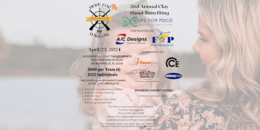 Image principale de 2nd Annual Hope for Harlow - Clays for a Cure
