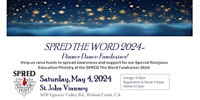 SPRED THE WORD Fundraiser 2024 primary image