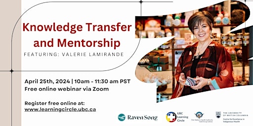 Hauptbild für Knowledge Transfer and Mentorship with Valerie Lamirand