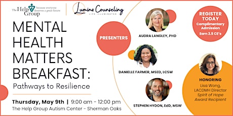 Mental Health Matters Breakfast: Pathways to Resilience