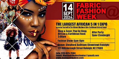 13th Mama Afrika Festival  (African Fashion Show )