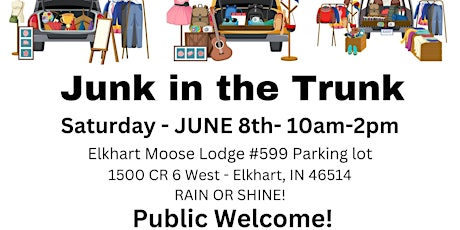 JUNK IN THE TRUNK - PARKING LOT SALE - SPACE RESERVATION