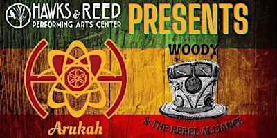 Imagem principal do evento Arukah ft. Woody & The Rebel Alliance