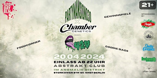 Primaire afbeelding van 420DAY Berlin Official Aftershow Party and Speaker Event