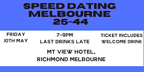 Melbourne speed dating for ages 25-44 by Cheeky Events Australia