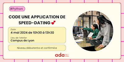 Primaire afbeelding van Code une application de speed-dating en Python  (Lyon)