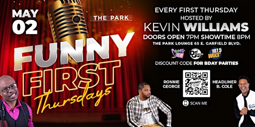 Imagem principal de FUNNY FIRST THURSDAYS @ THE PARK SUPPER CLUB!!