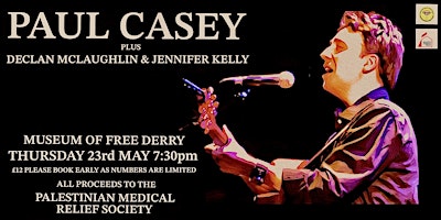 Special musical performance with Paul Casey and guests in aid of Palestine primary image