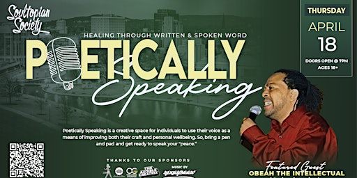 Imagem principal do evento Poetically Speaking