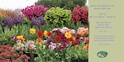 Hauptbild für Great Falls Garden Club Annual Plant Sale