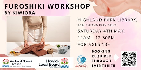 Furoshiki Workshop by KiwiOra (For Teens and Adults)