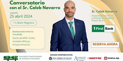 Hauptbild für Conversatorio  con el Sr. Caleb Navarro