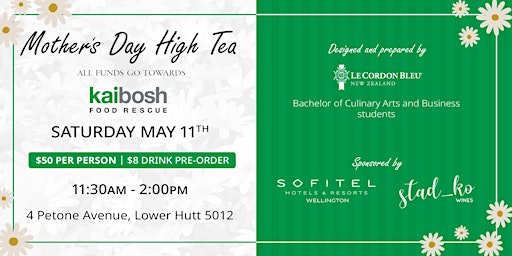 Primaire afbeelding van Mother's Day High Tea | Kaibosh Fundraiser