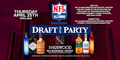 Immagine principale di The NFL Alumni Detroit Chapter Draft Afterparty 