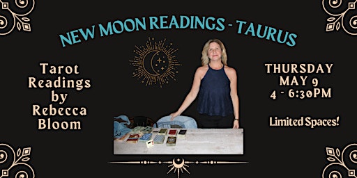 Immagine principale di New Moon Tarot Readings with Rebecca Bloom 