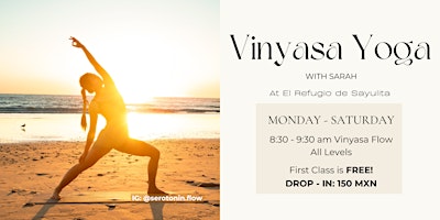 Imagen principal de Vinyasa Yoga in Sayulita - FREE Class for New Students