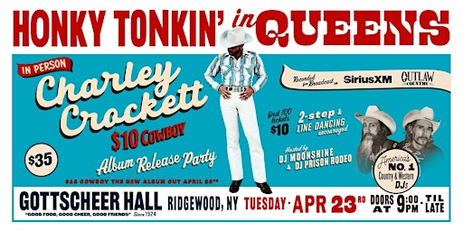 Primaire afbeelding van Charley Crockett's Album Release Party for "$10 Cowboy"