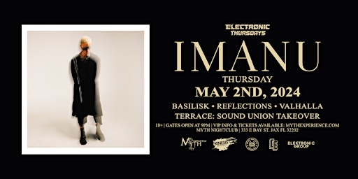 Primaire afbeelding van Electronic Thursdays: IMANU at Myth Nightclub | 5.2.24