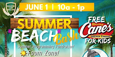 Free Kids Summer Beach Bash Fundraiser! (Dallas)