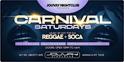 Imagem principal do evento Saturdays at Jouvay Nightclub  (Reggae Hiphop & Soca)