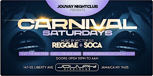 Saturdays at Jouvay Nightclub  (Reggae Hiphop & Soca) primary image