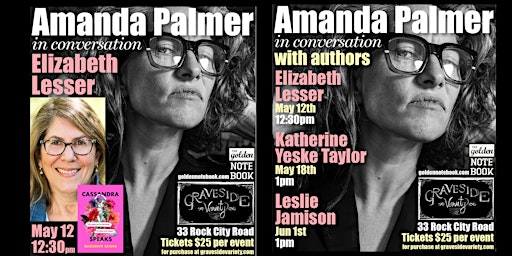 Imagem principal do evento Amanda Palmer in Conversation with Authors: Elizabeth Lesser