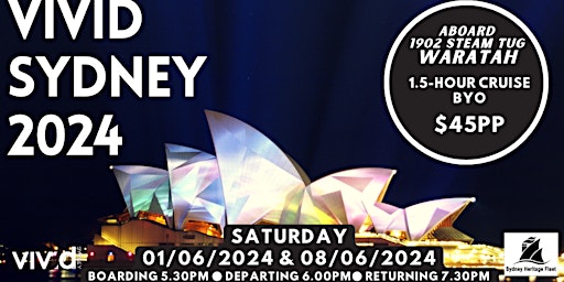 Imagem principal do evento Vivid Sydney 2024 | 1902 Steam Tug Waratah