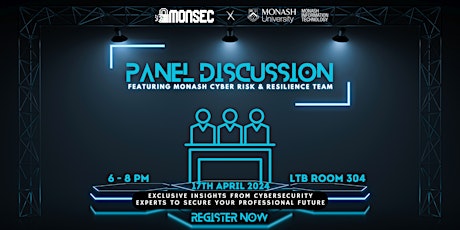 Image principale de Panel Discussion - Monash Cyber risk & resilience team