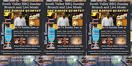 Sunday Blue Room Brunch Dre Barnes  Caylen Bryant G Earl Grice Lance Bryant