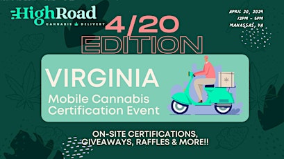 MANASSAS - Virginia Cannabis Certification 4/20 Pop-Up Party!