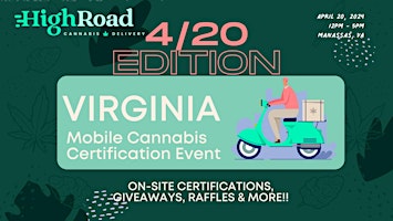 Image principale de MANASSAS - Virginia Cannabis Certification 4/20 Pop-Up Party!