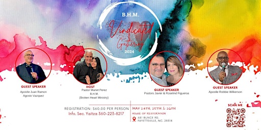 Primaire afbeelding van B.H.M. (Broken Heart Ministry) Vindicated Gathering