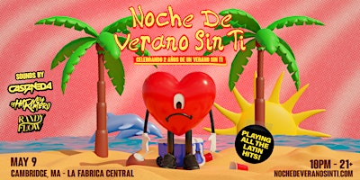 Imagem principal do evento Noche de Verano Sin Ti returns to Cambridge! (21+)