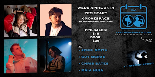 Primaire afbeelding van Last Wednesdays Club - Indie Artist Singer/Songwriter night!