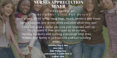 Image principale de Nurses Appreciation Mixer-In Celebration for Nurses Week