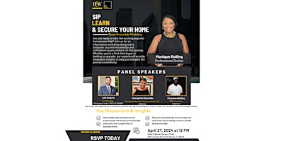 Primaire afbeelding van Sip, Learn, & Secure Your Home - Home Ownership Workshop