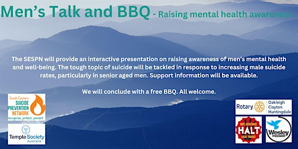 Men's Talk and BBQ - Raising mental health awareness