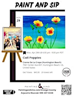 Cali Poppies - Paint and Sip primary image