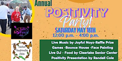 Imagem principal do evento 4th Annual Positivity Party - Celebrating Recovery with the Coletrain Transformation Station
