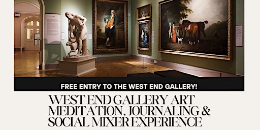 Immagine principale di West End Gallery Art Meditation, Journaling & Social Mixer Experience 