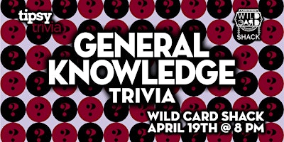 Imagen principal de Airdrie: Wild Card Shack - General Knowledge Trivia Night - Apr 19, 8pm