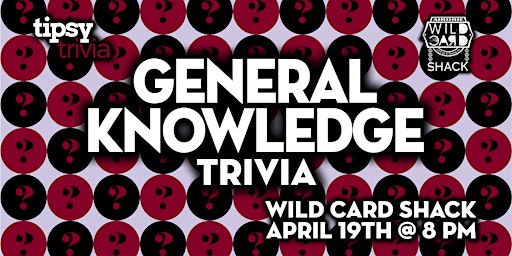 Primaire afbeelding van Airdrie: Wild Card Shack - General Knowledge Trivia Night - Apr 19, 8pm