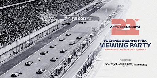 Imagem principal do evento F1 Chinese Grand Prix Viewing Party