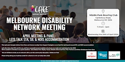 Primaire afbeelding van Melbourne Disability Network Meeting | April