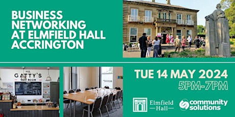 Informal business networking at Elmfield Hall, Accrington